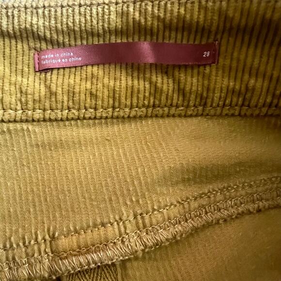 Pilcro The Vintage Straight Corduroy Pants Yellow - Picture 6 of 8